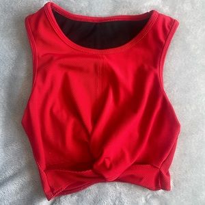 Onzie Red CycleBar Crop Top